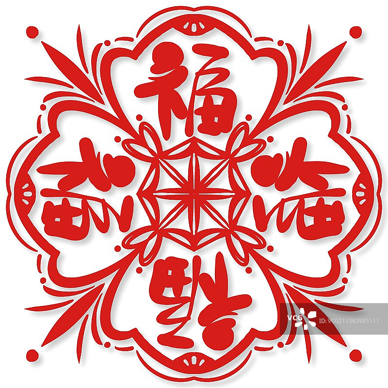 剪纸窗花图片素材