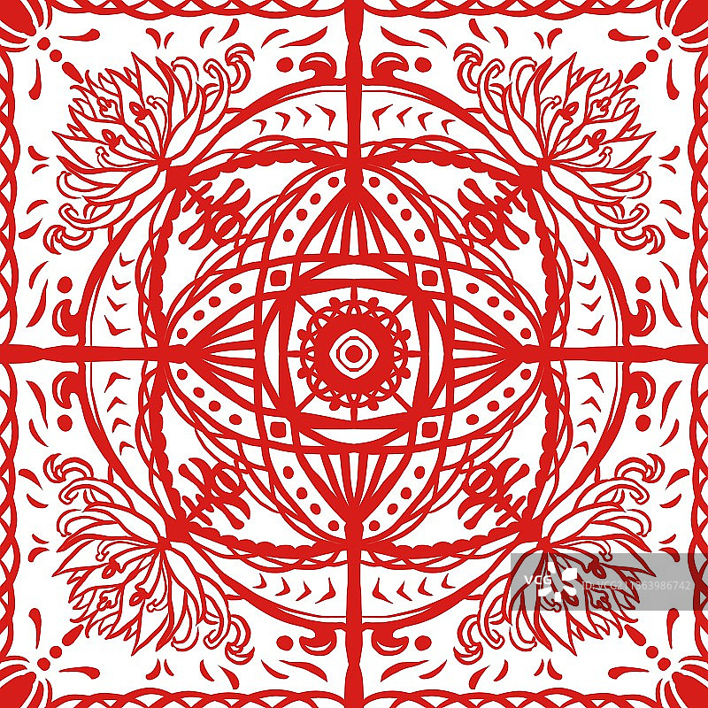 新春窗花剪纸图片素材