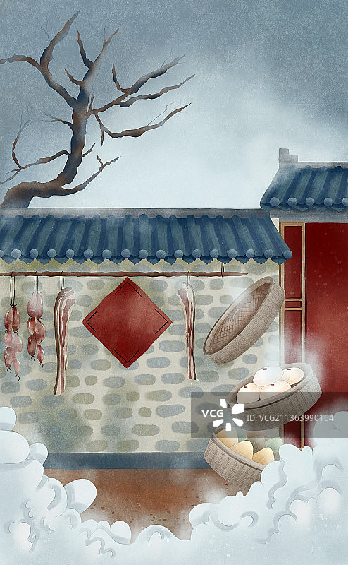 二十四节气-大寒图片素材