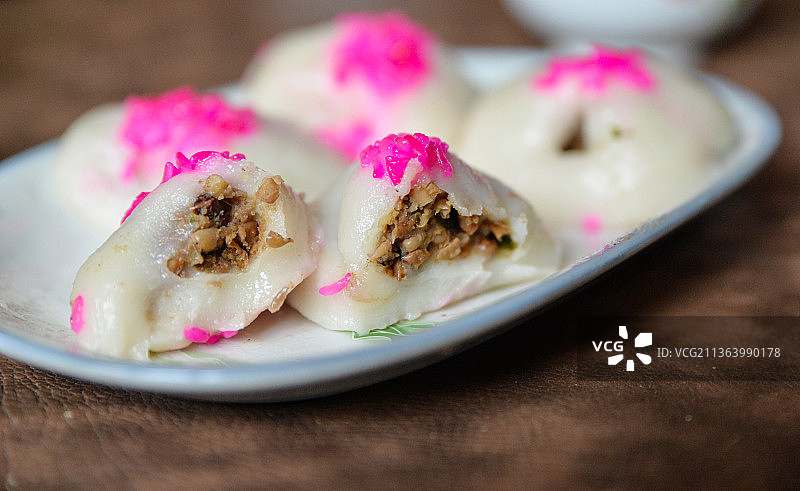 贵州遵义凤冈地方特色民俗美食红帽子粑图片素材