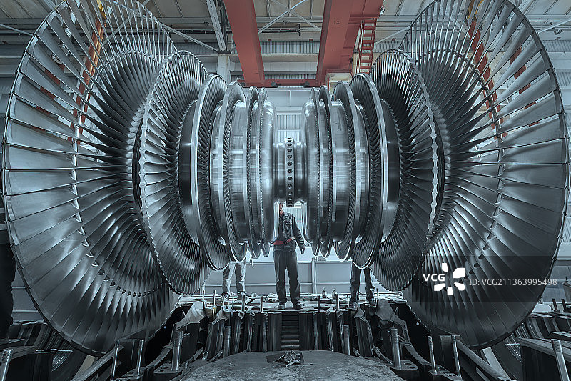 涡轮吊装图片素材