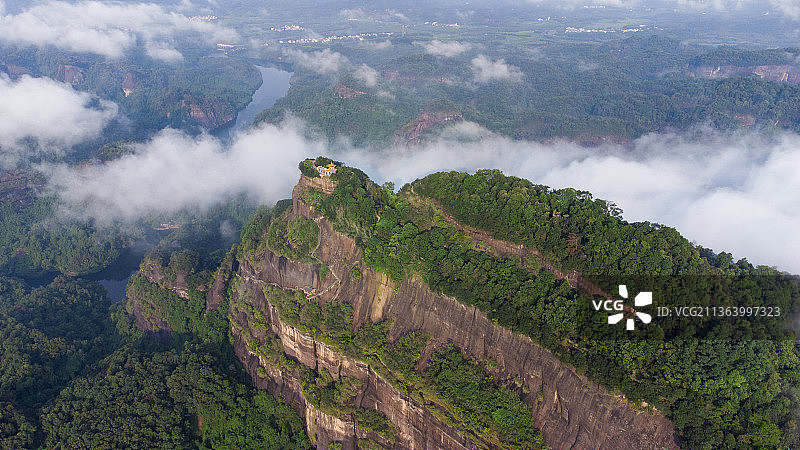 广东韶关丹霞山，长老峰图片素材