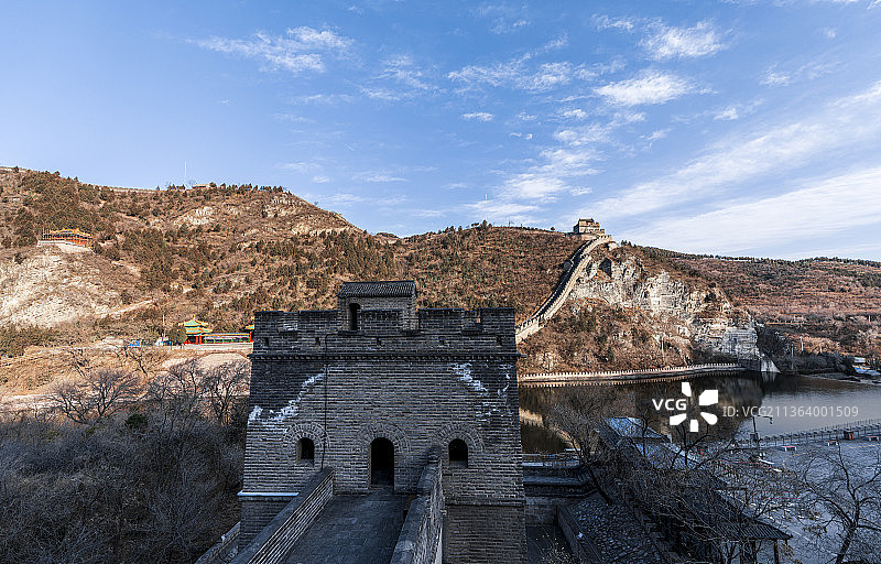 居庸关  长城  天下第一关  万里长城  北京  云台  四大天王  浮雕  远山  古城楼  古图片素材