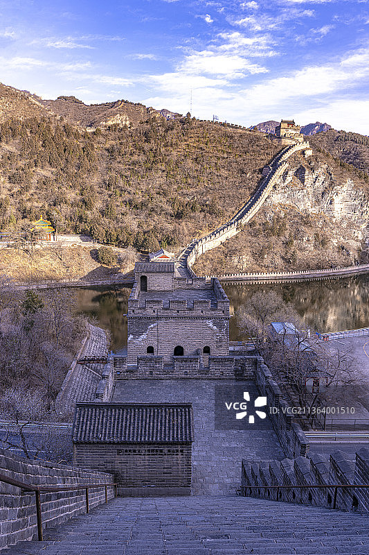 居庸关  长城  天下第一关  万里长城  北京  云台  四大天王  浮雕  远山  古城楼  古图片素材