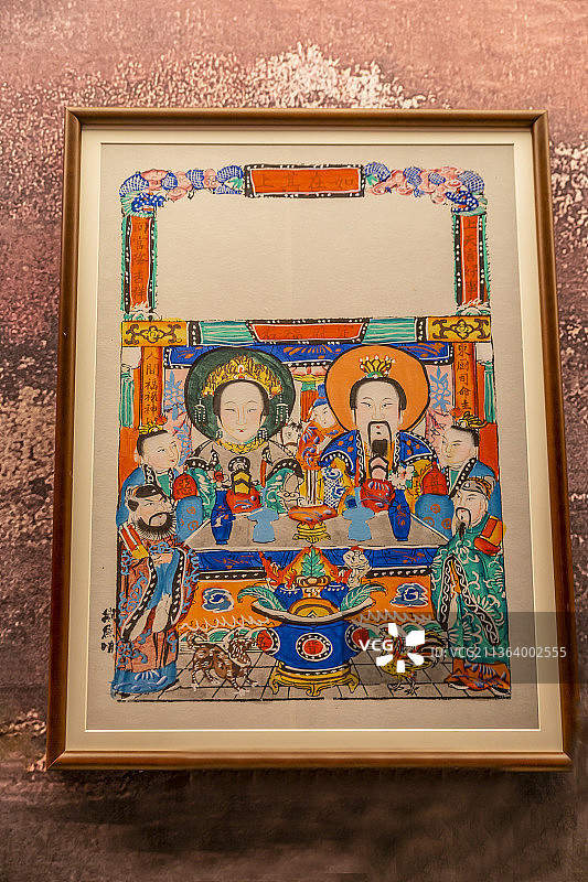 首都博物馆“北京岁时节令文化系列展”：灶王神马（清）图片素材