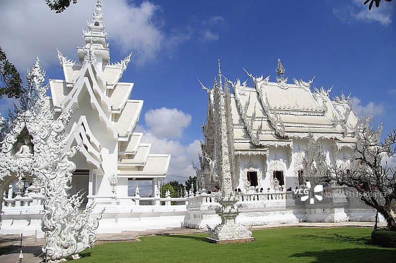 泰国清莱白庙图片素材