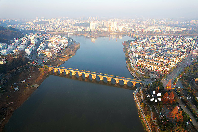 全国重点文物保护单位——歙县太平桥图片素材