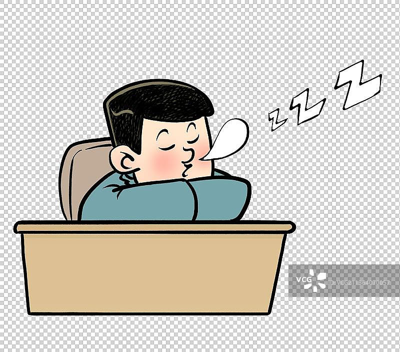 桌上睡觉打呼噜图片素材