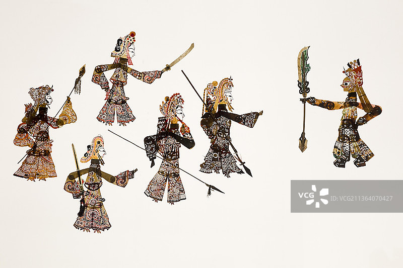 民间传统手艺皮影戏图片素材