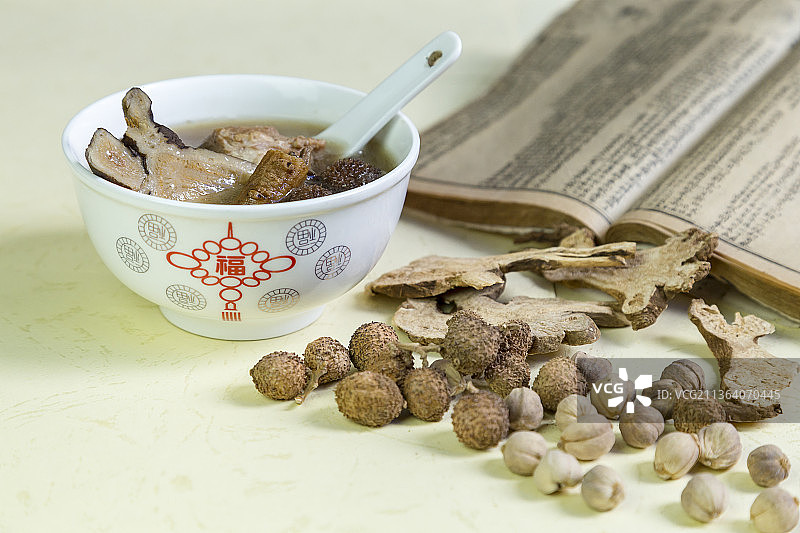 多种中药配方药膳特写图片素材