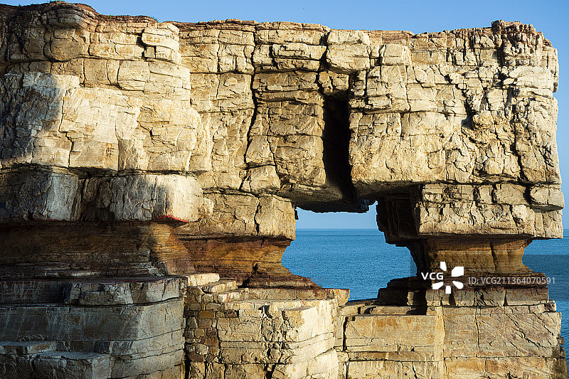 山东烟台大黑山岛图片素材