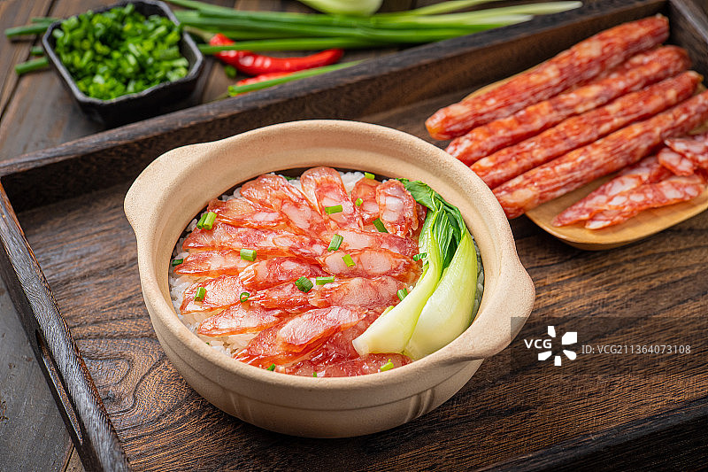 腊味煲仔饭图片素材