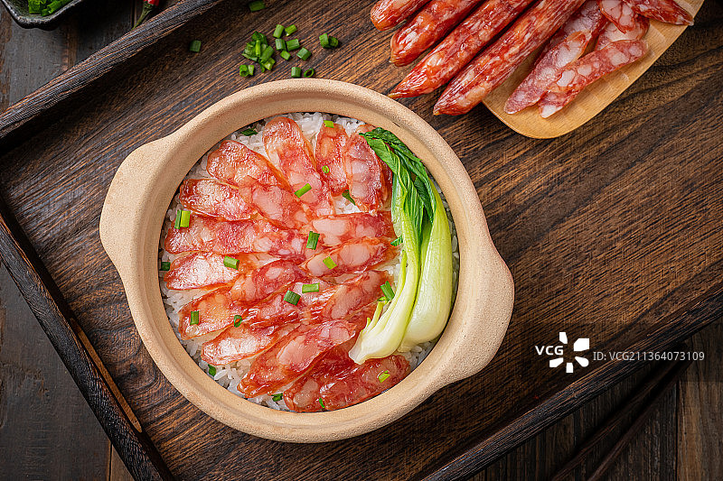 腊味煲仔饭图片素材