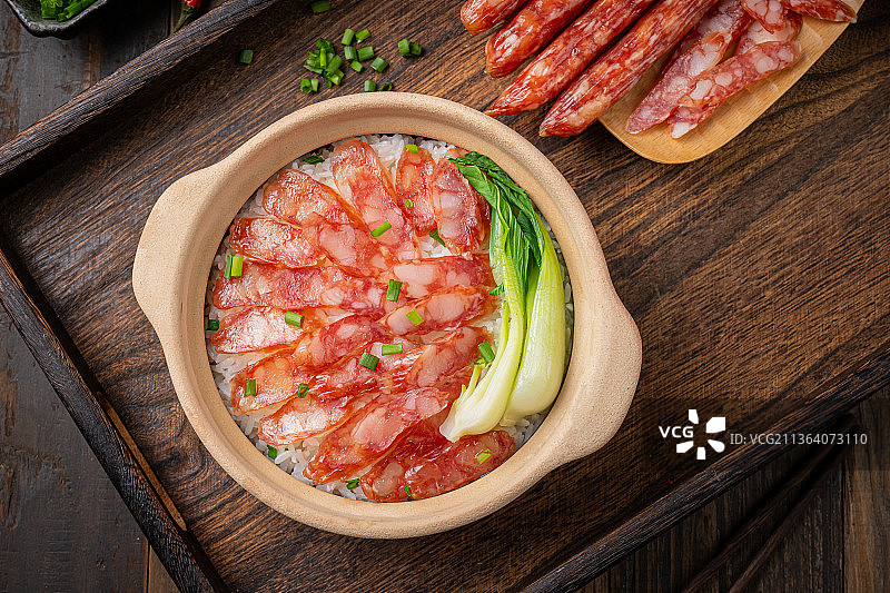 腊味煲仔饭图片素材
