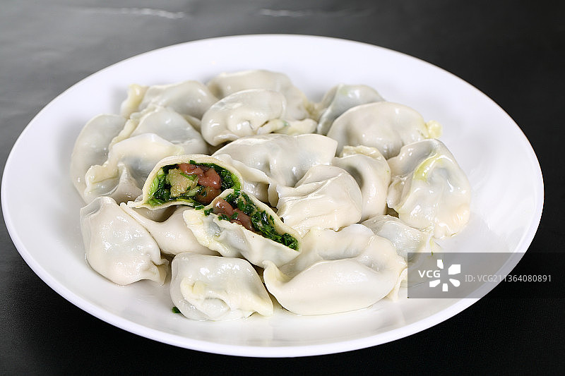 海肠韭菜水饺图片素材