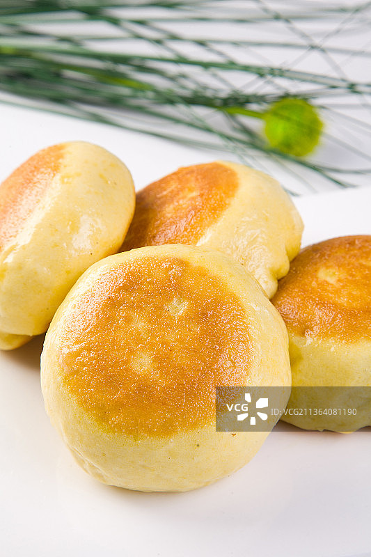 玉米白面海菜馅饼图片素材