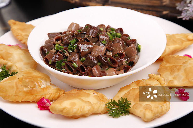 煎饼夹海肠图片素材