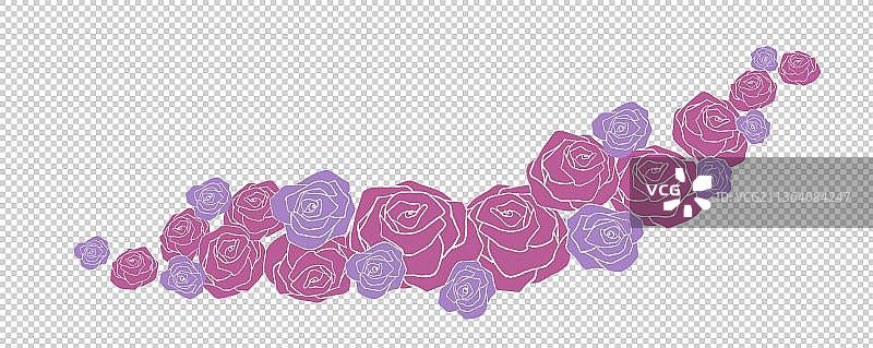 玫瑰花装饰图图片素材