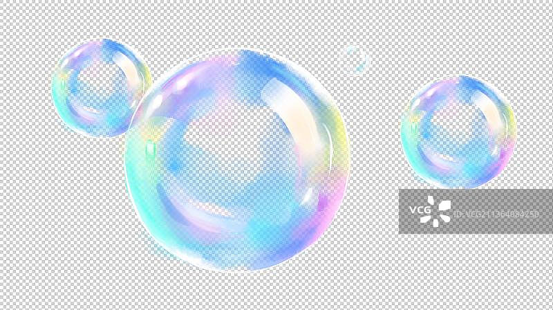 七彩梦幻肥皂泡泡图片素材