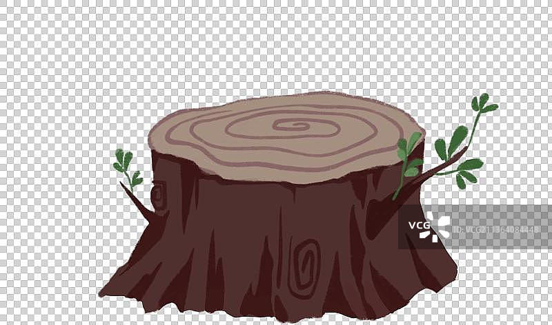 卡通树桩图片素材