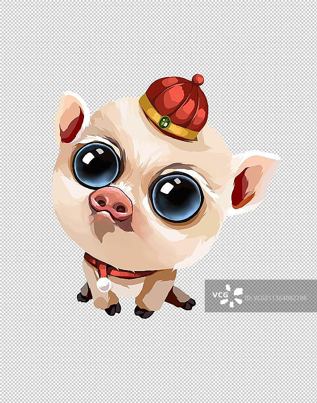 可爱风十二生肖之猪图片素材