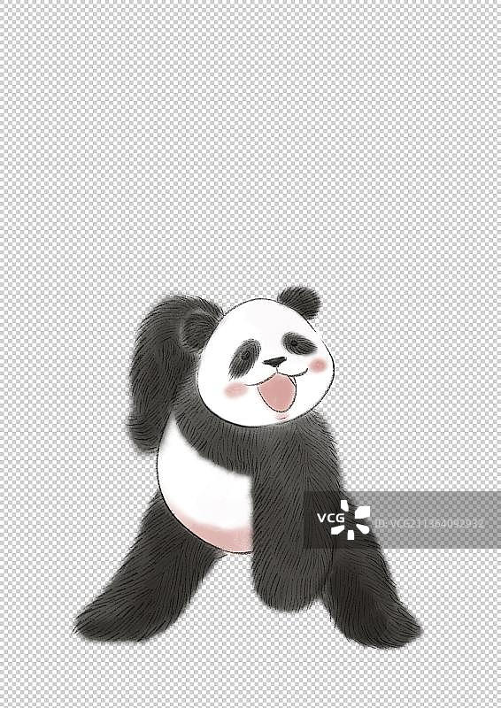 快乐大熊猫图片素材