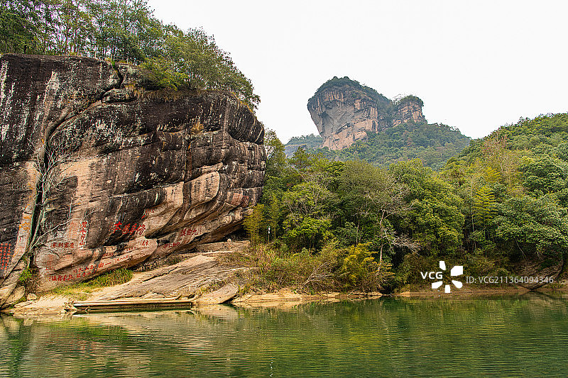 一曲远眺大王峰图片素材