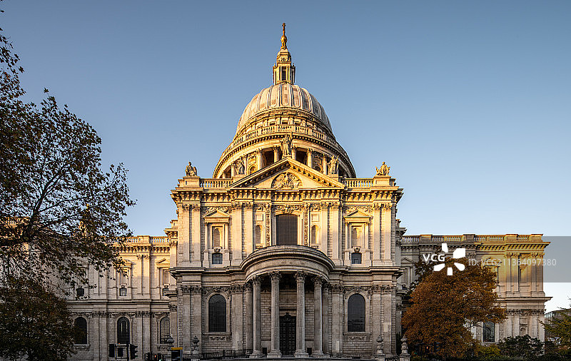 英国伦敦城市风光圣保罗大教堂图片素材