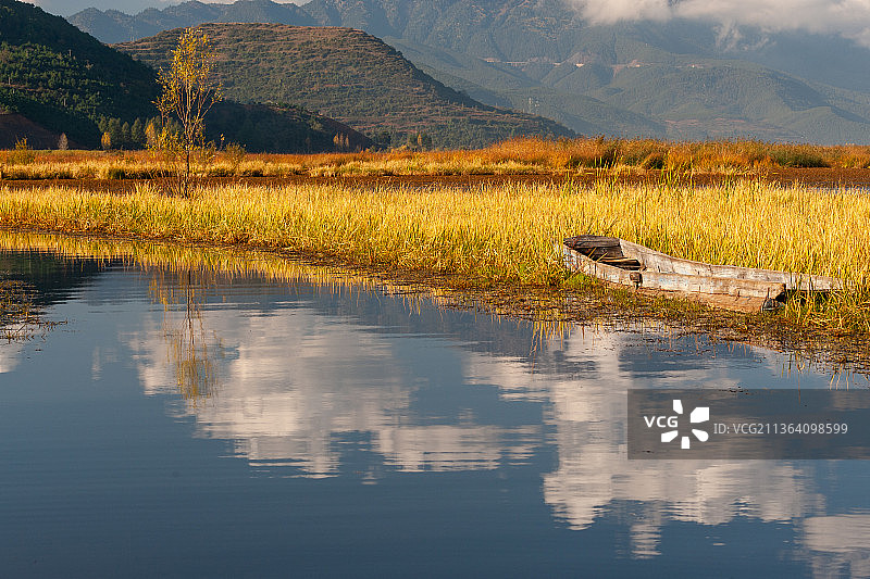 泸沽湖风光图片素材
