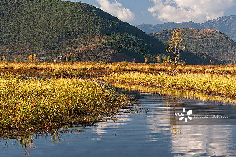 泸沽湖风光图片素材