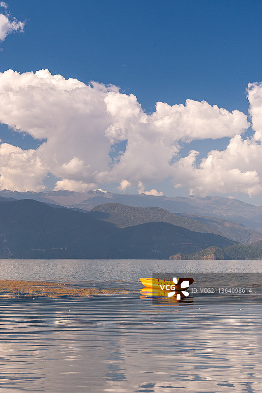 泸沽湖风光图片素材