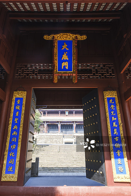 都江堰文庙，夫子庙，大成门图片素材