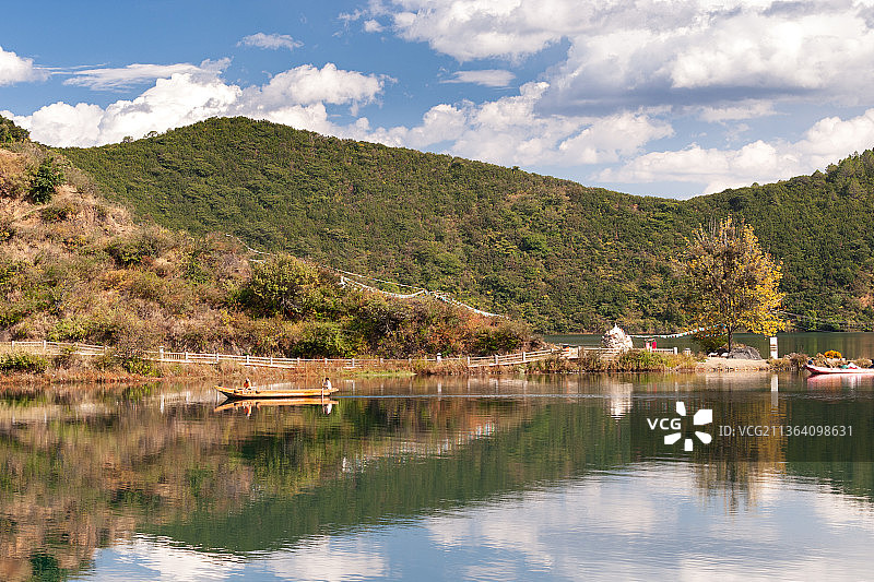 泸沽湖风光图片素材