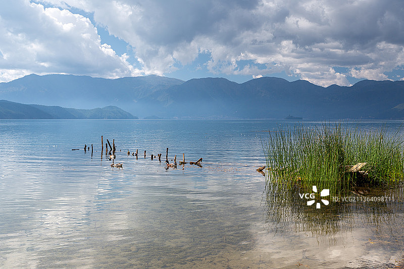 泸沽湖风光图片素材