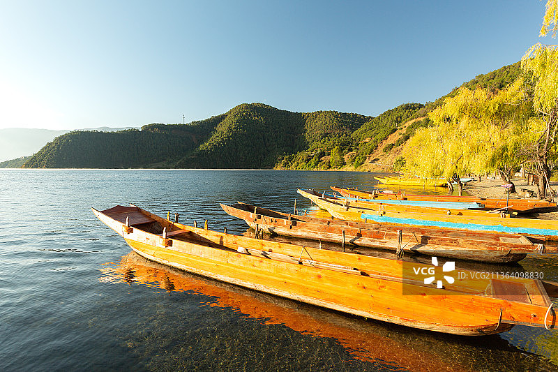 泸沽湖风光图片素材