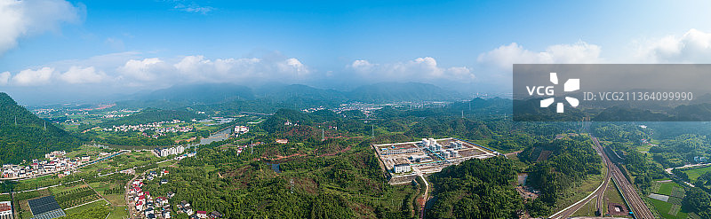 航拍建德寿昌镇风光图片素材