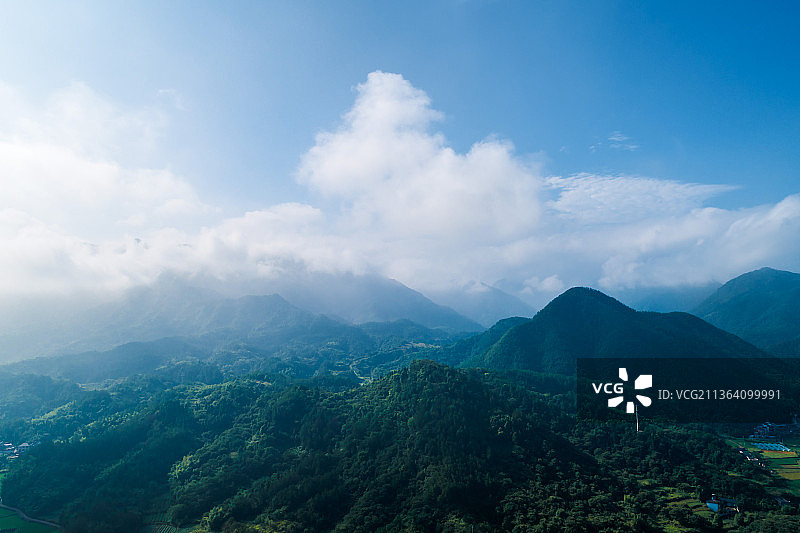 航拍建德寿昌镇风光图片素材