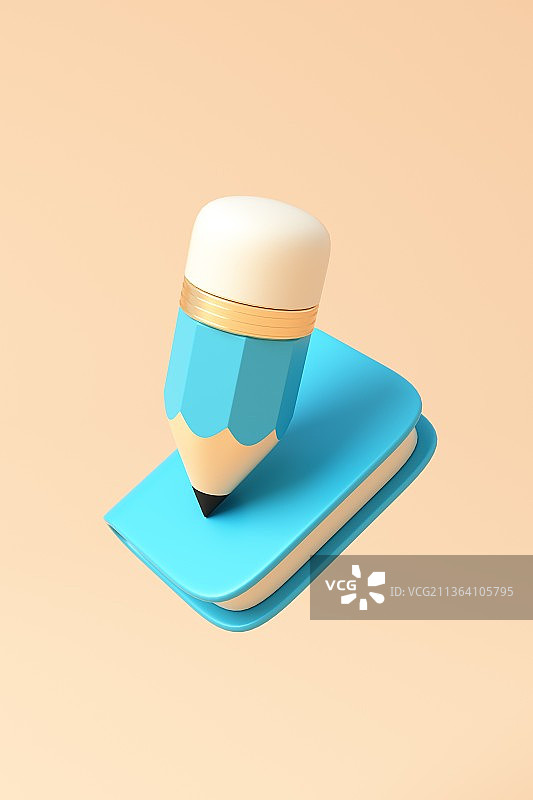 3D渲染的教育主题概念插画图片素材