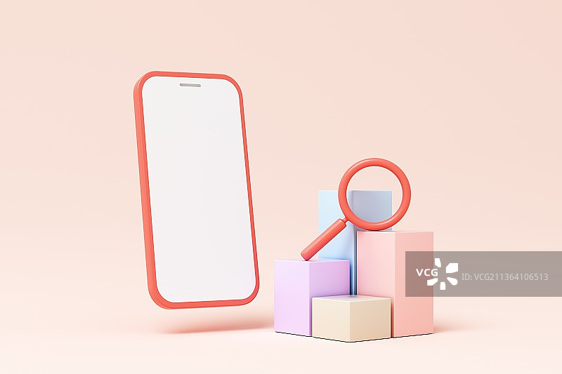 3D渲染的金融主题概念插画图片素材