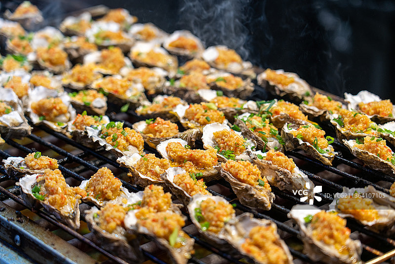 烤生蚝图片素材