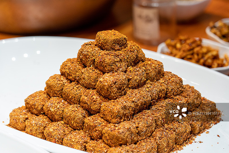 红色的霉豆腐图片素材