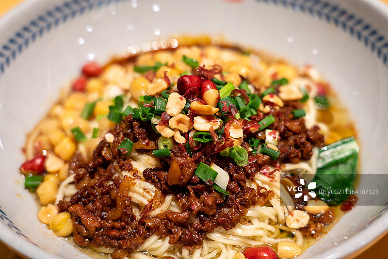 豌杂面杂酱面图片素材