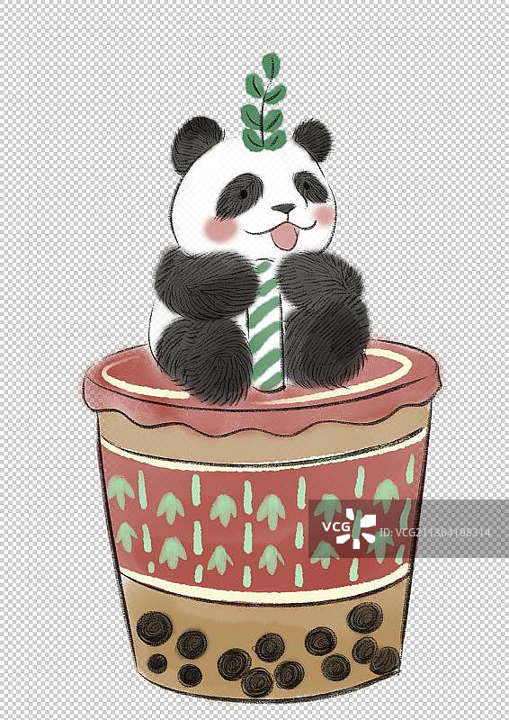 吃货熊猫图片素材