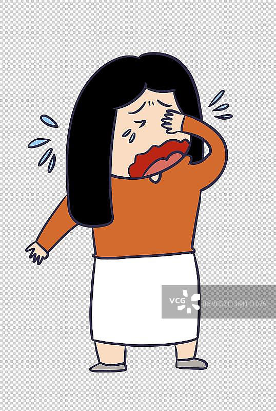 元素：哭泣的女性图片素材