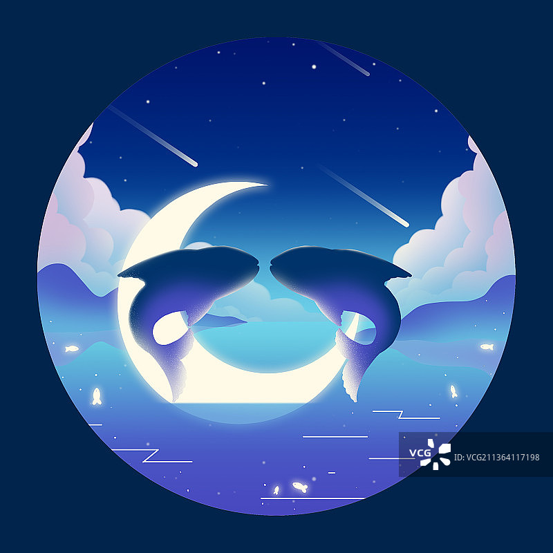 十二星座之双鱼座图片素材