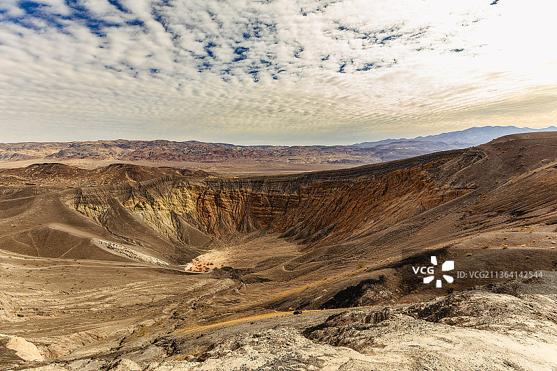 尤比嘻比火山口的沙漠风光图片素材