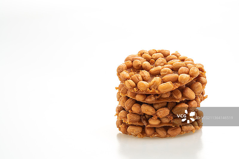 泰式炸花生饼干特写图片素材