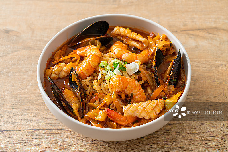 韩式海鲜面图片素材