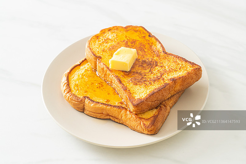 黄油蜂蜜法式吐司图片素材