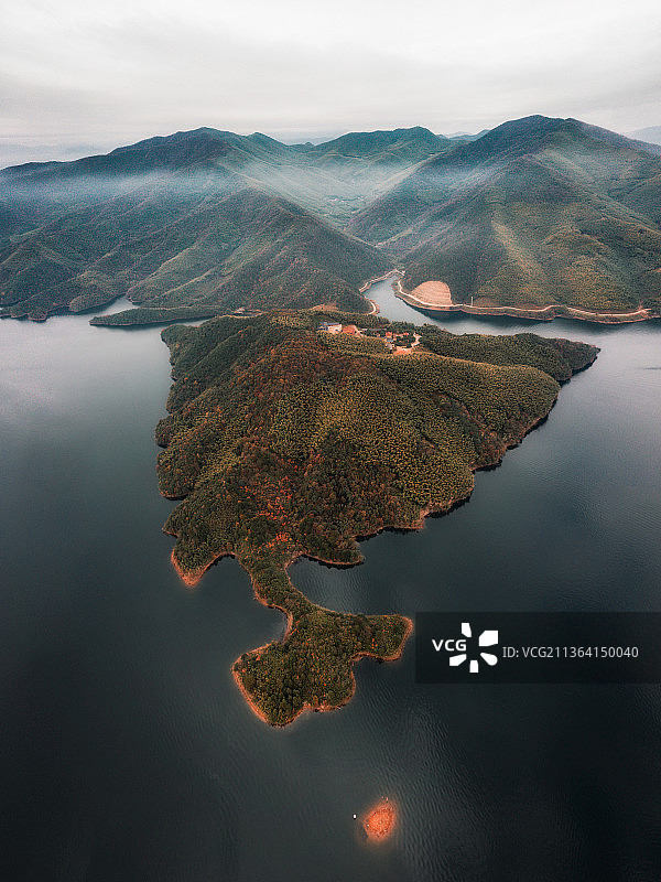 湖心岛图片素材